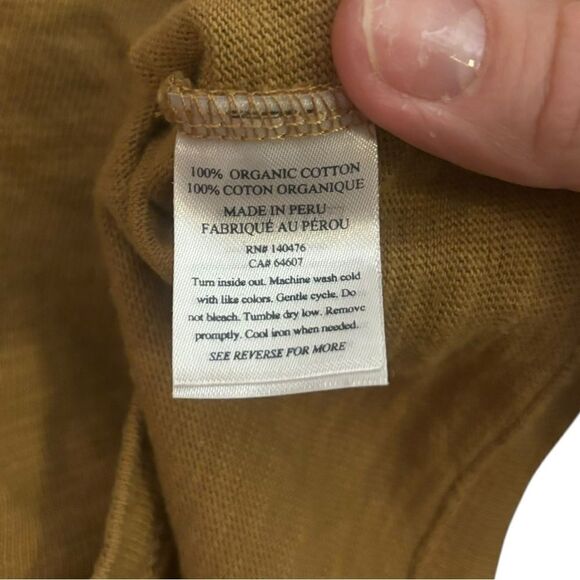 Faherty Women’s Sunwashed Slub Muscle Tank Antique Bronze Large Lightweight Top - Picture 7 of 11